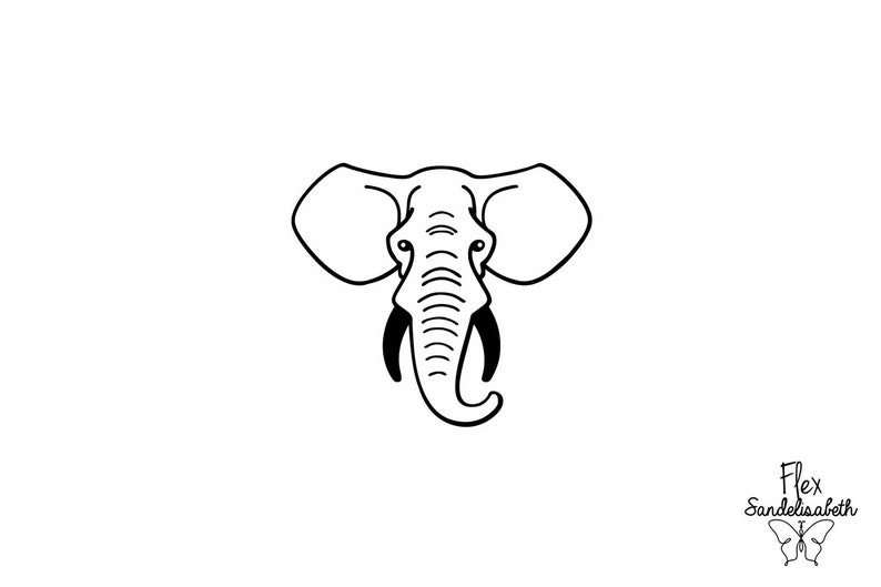 elephant applied thermostick flex color and size to choose from