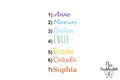 Personalized iron-on name transfer, flex textile transfer appliqué, size and color of your choice product logo