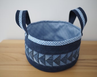 Jeans utensil, fabric basket, storage