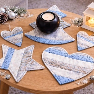 Untersetzer, Patchwork genäht