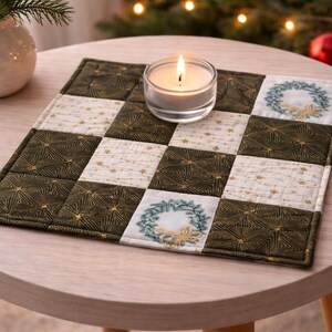 Patchworkdecke, Mitteldecke, Weihnachten, Deko