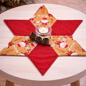 Stern, Patchwork, Weihnachten, Deko