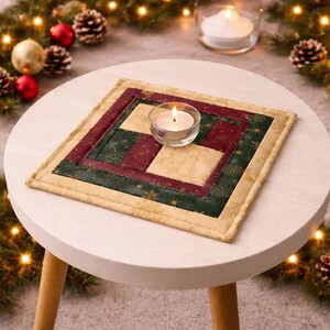 4er Set Untersetzer, Weihnachtsdeckchen, Deko