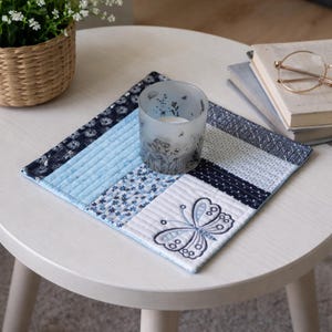 Patchworkdecke, Untersetzer, Tischdeko