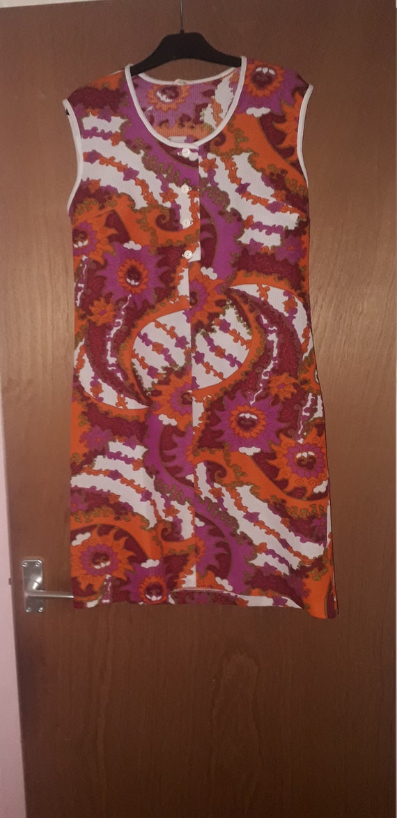 60s vintage psychedelic dress