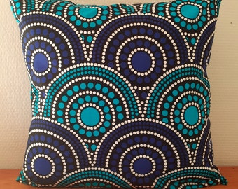 Several dimensions wax cushion cover 40X40 30x50 45X45 50X50 60X60 African style target rosette sun mandala disc