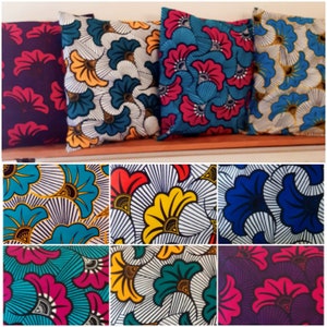 Several dimensions wax cushion cover 40X40 30x50 45X45 50X50 60X60 African style wedding flowers