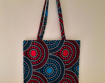African style wax tote bag shopping bag tote bag printed target disc rosette