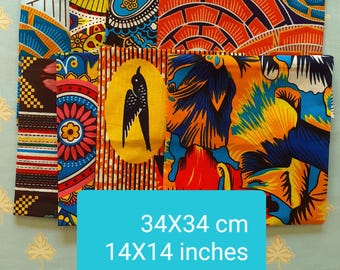 Servilleta de tela de cera de algodón estilo africano kente bogolan