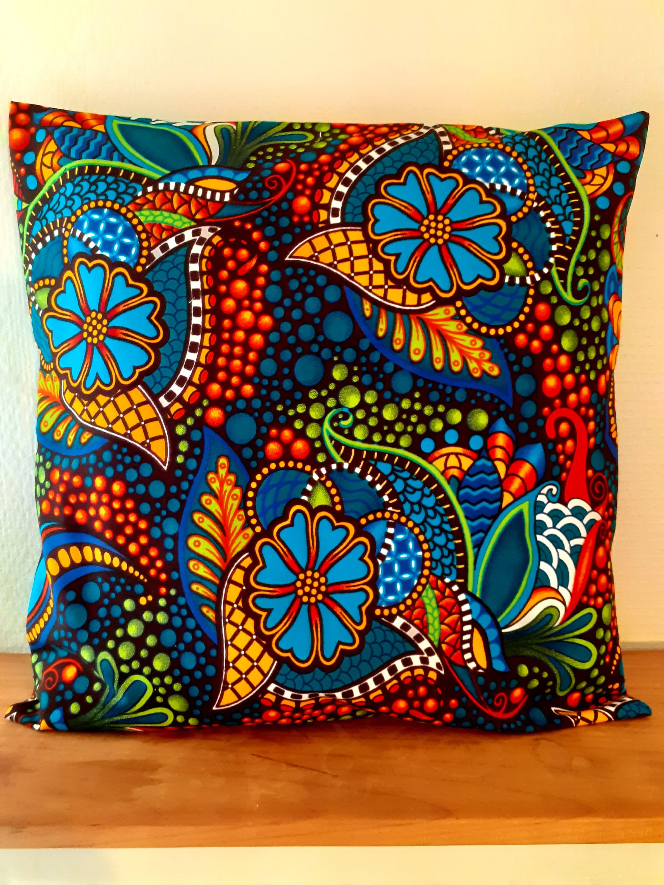 Plusieurs Dimensions Housse de Coussin en Wax Style Africain