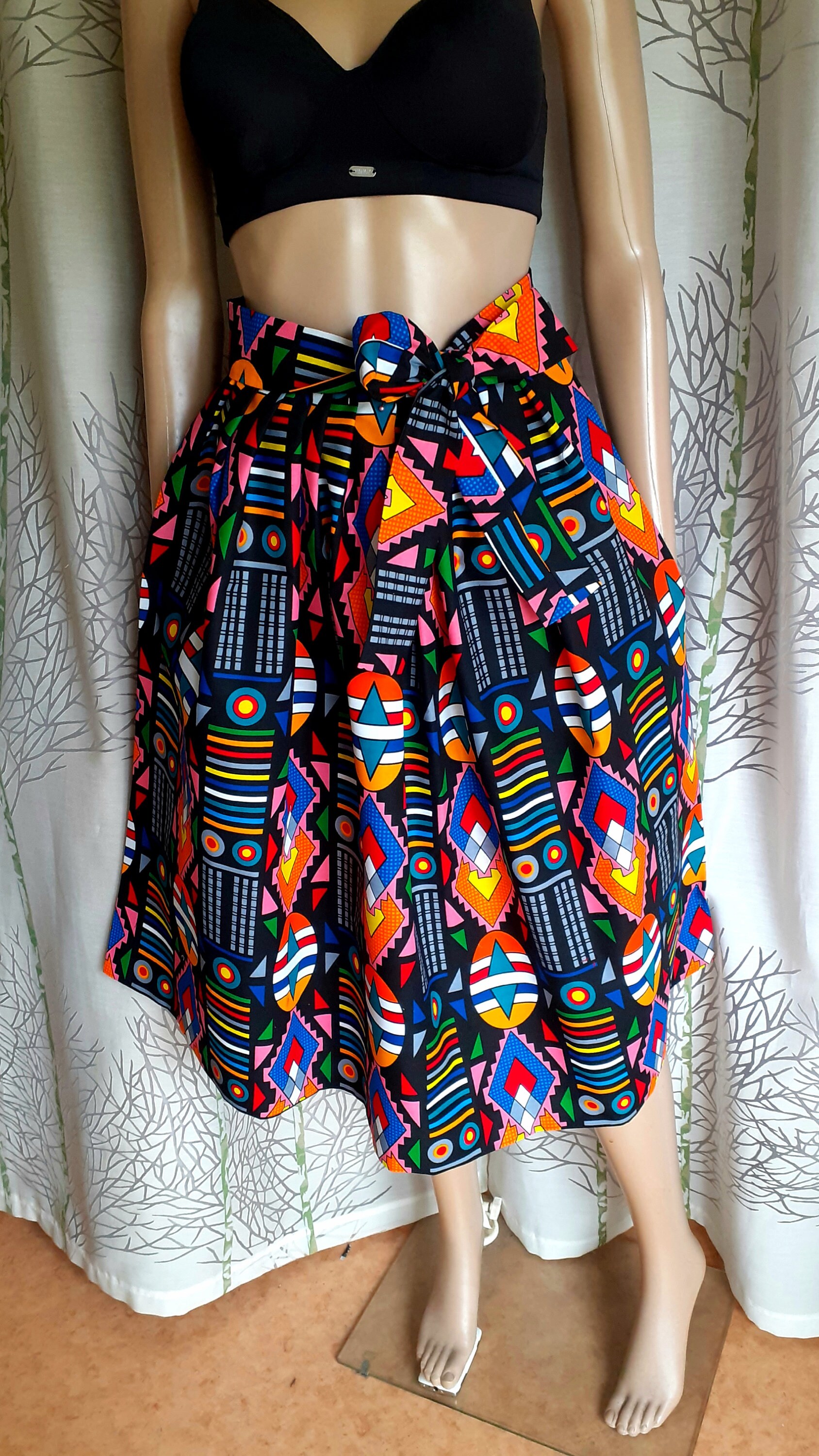 Aztec Print Skirt - Etsy