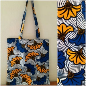 FAST DELIVERY Tote bag, just bag, shopping bag, tote bag, in wax African style wedding flowers. Fashion gift