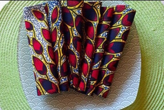 Un Lot de 6 Serviettes Apéritifs Cocktail Dessert en Wax