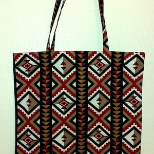 Bogolan kente African style wax tote bag
