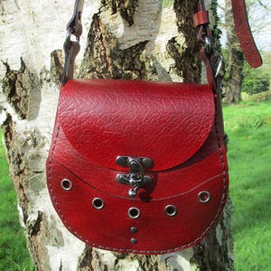 zierlicher Beutel Hippie in Cuir, Beutel, Schultertasche