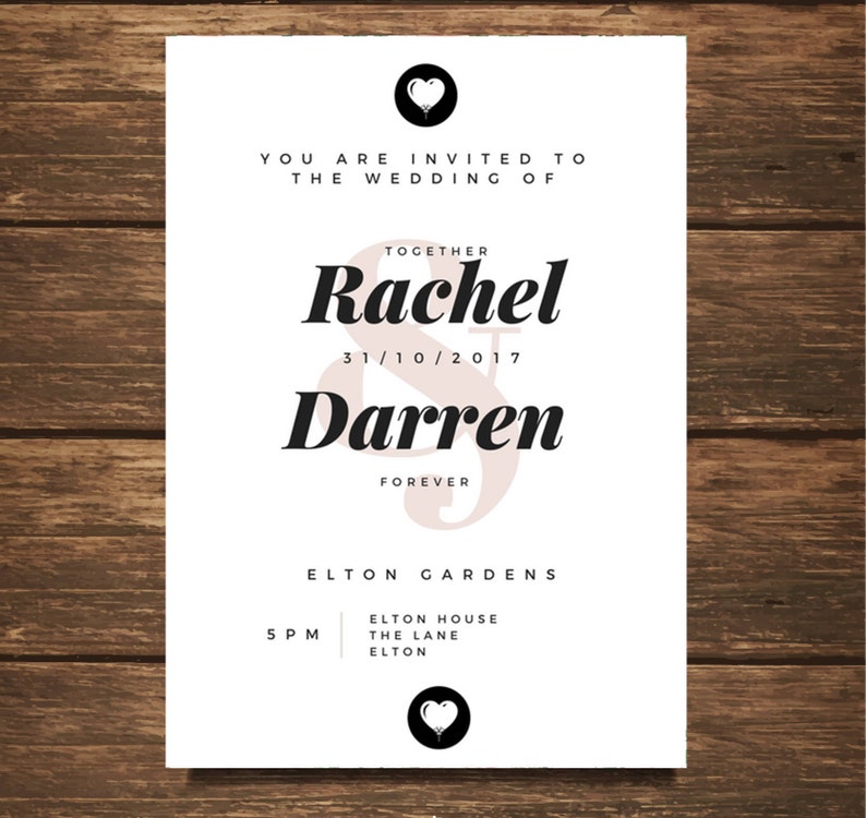 Wedding Invitation Wedding Invitation Template Trending Now Wedding Invite PDF Editable Invitation DIY Printable AC0014 画像 1