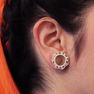 Silver Plated Tunnels,Brass Ear Plugs,Stretchers,Flesh Tunnels,Eyelets,BodyJewellery,GaugeJewelry,14mm,16mm,18mm,20mm,22mm,25mm,28mm,30mm