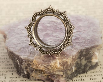 Brass Tunnels,Ear Plugs,Plugs,Tunnels,Stretchers,Flesh Tunnels,Eyelets,BodyJewellery,GaugeJewelry,12mm,14mm,16mm,18mm,22mm,25mm