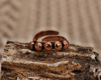 Anneau en cuivre Hill Tribe Inspired.anneaux en cuivre.anneaux en cuivre, faits à la main, cuivre rustique, anneaux en cuivre etsy, acheter des anneaux en cuivre, anneaux réglables