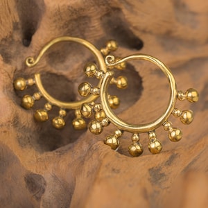 Ear Weights,Hoops,Brass Ear Weights, Tribal Jewellery, Heavy Earrings, Gauge Jewelry, Gauge Earrings, Ear Stretchers, Tattoo