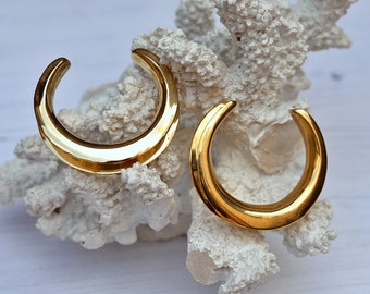 Brass Ear Saddles,Brass Ear Weights,Saddle Earrings,Brass Gauge Earrings,8mm,14mm,16mm,18mm,20mm,36mm,38mm