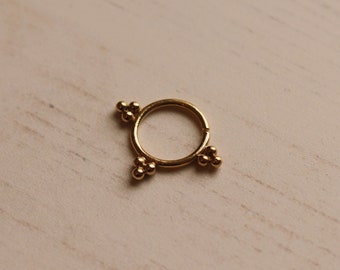 14k Yellow Gold Septum, Solid Gold Piercing, Septums,Body Jewellery,18g Septums,16g Septums,Nose Rings, 1mm Septum, Gold Septum Ring