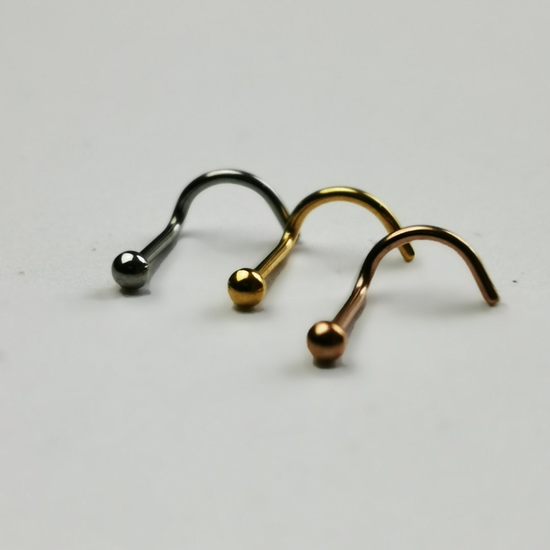 Elegante Kristall Septum Ringe Edelstahl - Nasen Clicker Piercing Silber 10mm