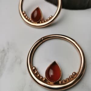 Ear Weights,Hoops,Gold Brass Ear Weights, Tribal Jewellery, Heavy Earrings, Gauge Jewelry, Gauge Earrings, Ear Stretchers, Tattoo, Clickers