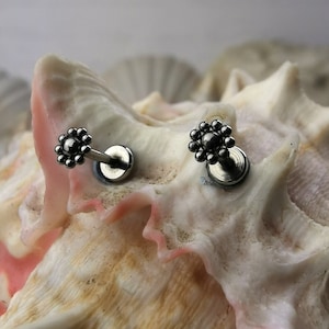 Stainless Steel Labret,Tragus,Medusa,Monroe,Silver Piercing,Body Jewellery,Threaded pin,Threaded end