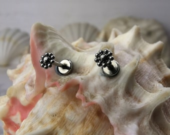Stainless Steel Labret,Tragus,Medusa,Monroe,Silver Piercing,Body Jewellery,Threaded pin,Threaded end