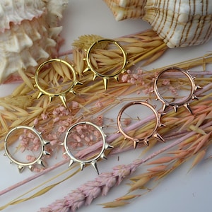 Ear Weights, Spikes Hoops, Brass Ear Weights, Tribal Jewellery, Heavy Earrings, Gauge Jewelry, Gauge Earrings, Ear Stretchers, Clickers