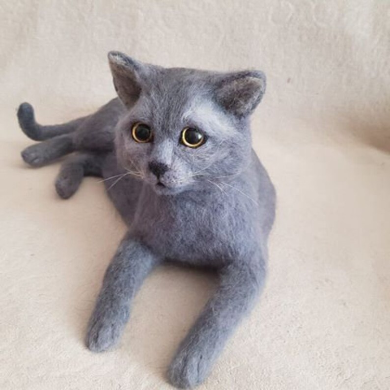 Stuffed cat cuddle clone Custom real size cat Realistic | Etsy
