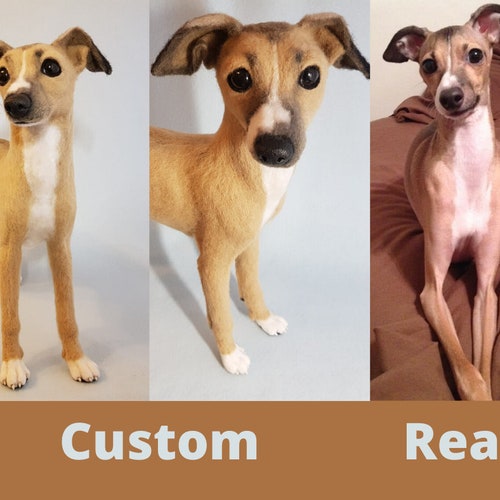 Personalized Dog Replica Felted Animal Sculpture Custom Made Etsy Canada