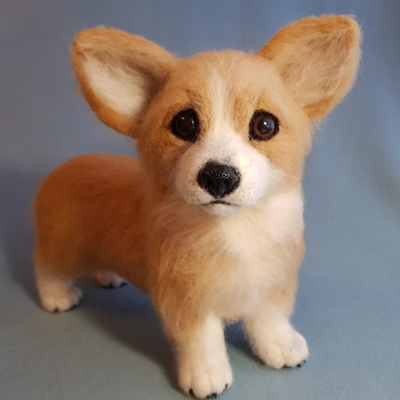 life size stuffed corgi