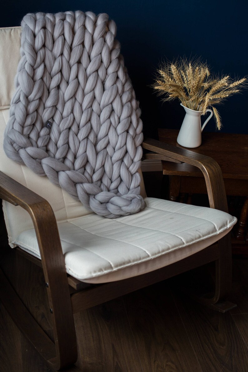 Queen Chunky Throw Blankets Merino Woollen Bed Throw for Etsy