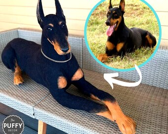 life size doberman stuffed animal