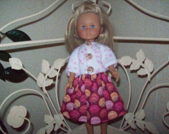 vêtements pour poupées de 32 /33 cm,compatible avec les chéries(jupe et gilet ou pull),
