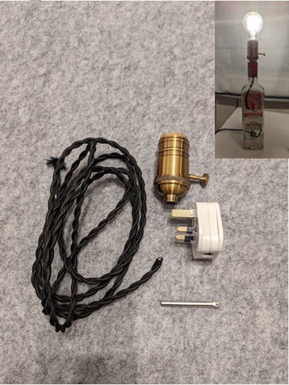 Bottle Lamp DIY Kit E27 Retro Style Table Lamp Kit DIY Kit Etsy