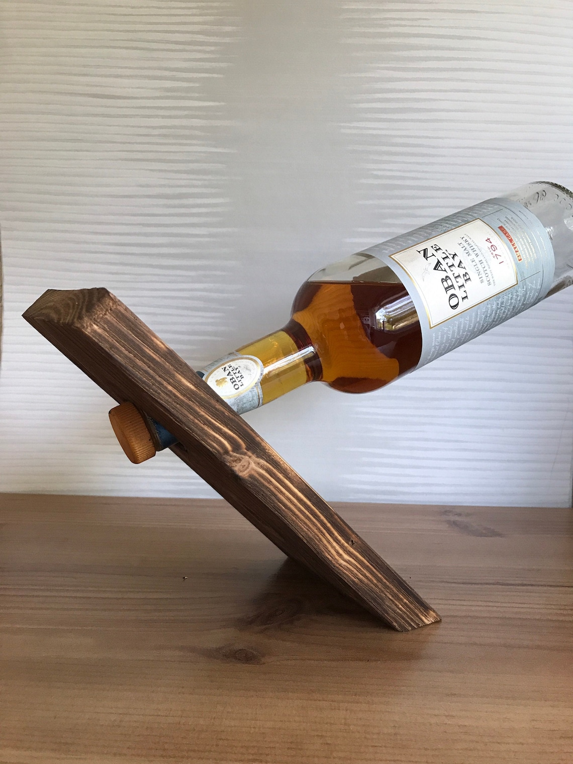 Floating Wine Holder Gravity Wine Bottle Display Wine Etsy