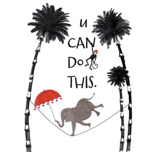 Grußkarte - U can do this ... (inkl. Umschlag)