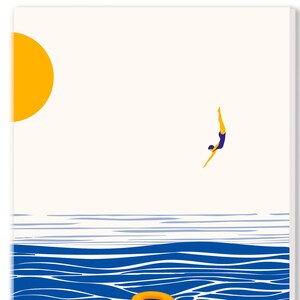 Wenskaart - Vakantie aan zee!  (incl. envelop)
