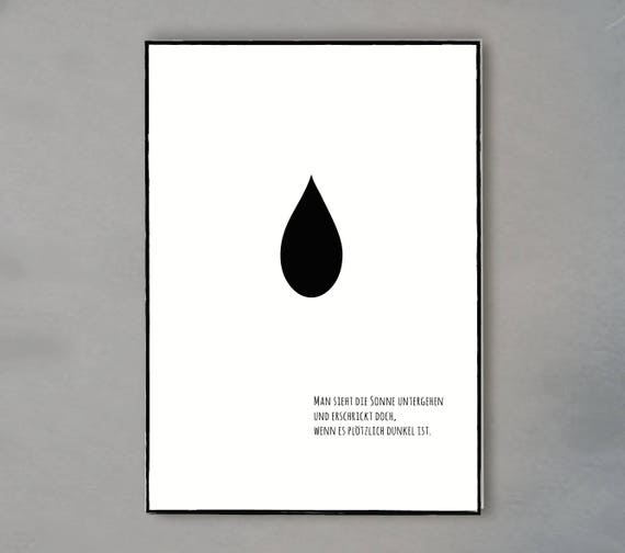 Trauerkarte Mit Kafka Zitat Inkl Umschlag Etsy
