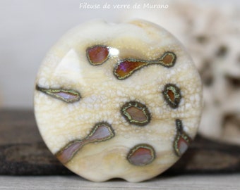 Perle focale de verre Filées Au Chalumeau -  perle filée à la flamme en verre de Murano - - Handmade Lampwork