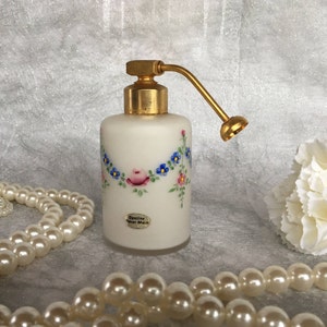 Antique opaline spray bottle, bathroom decoration