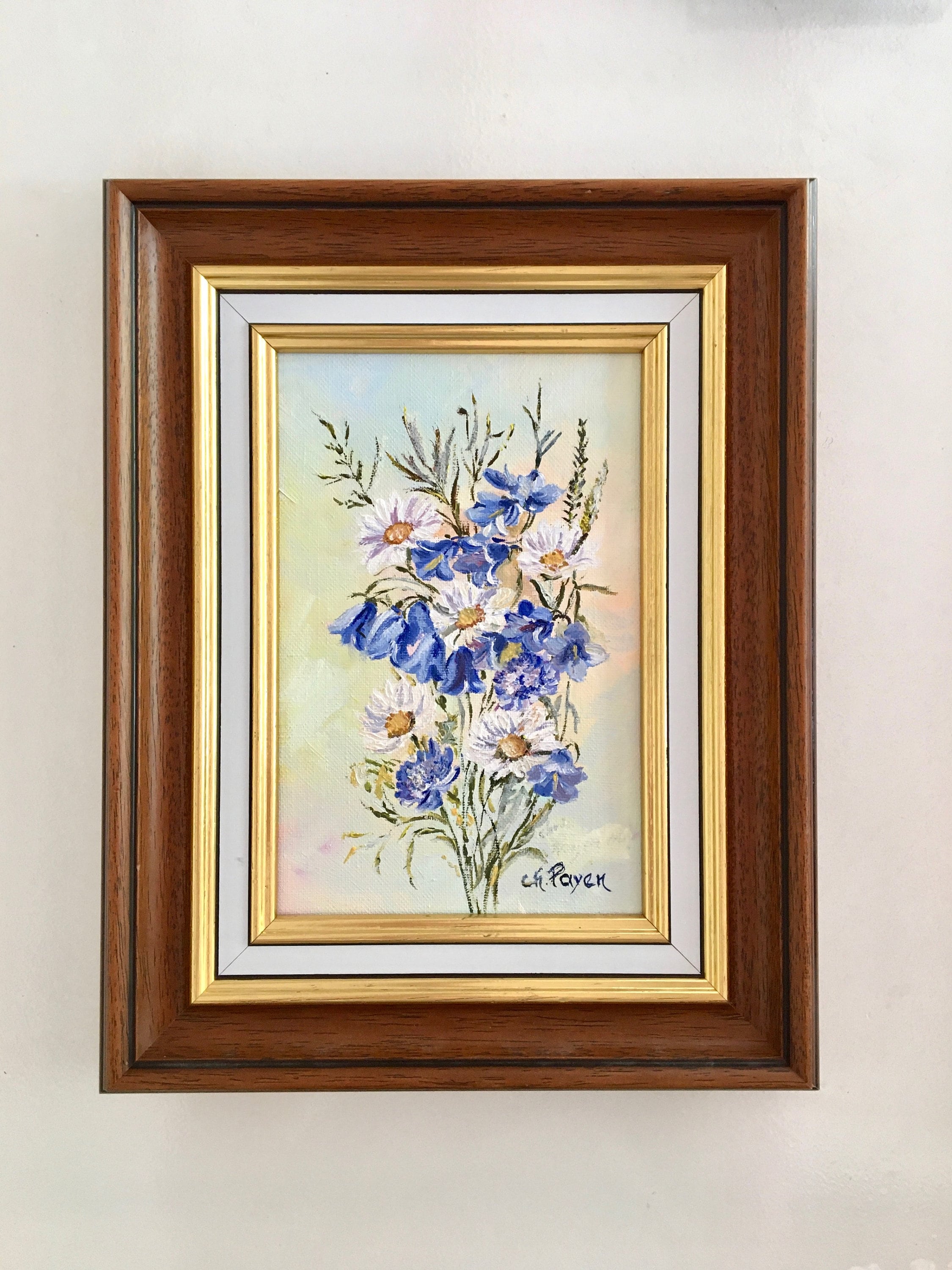 TABLEAU HUILE SUR toile signé EUR 250,00 - PicClick FR