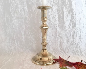 Antique brass candlestick