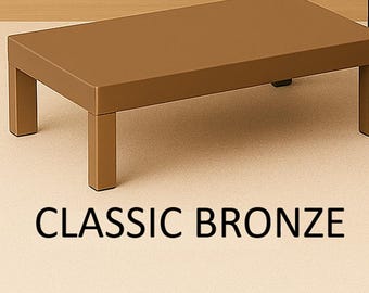 Modern Stainless Steel Coffee Table | Heavy Solid Metal Table | No Assembly | Custom Length up to 113” | Console for entryway