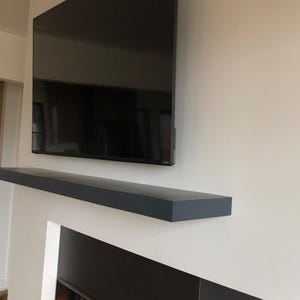 Metal Fireproof Mantel by Ponoma®  - Stainless Steel Floating Shelves With Painted Options Available