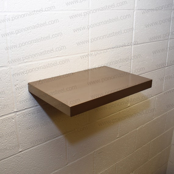 Antique Brass Stainless Steel Floating Shelf Ponoma Seamless Etsy