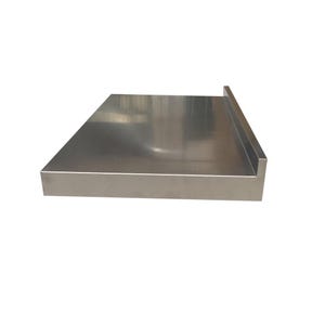 Stainless Steel Countertop With 2" Backsplash, Kitchen Countertop, Metal Kitchen Island, Washer Dryer Countertop, Furniture And Decor